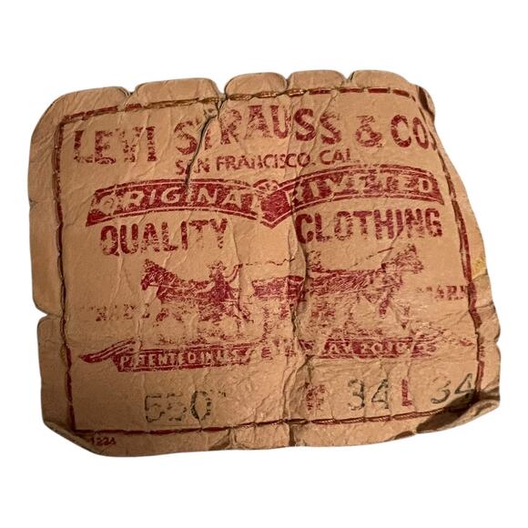 Levi's Mens Jeans 550 Relaxed Distressed destroyed Grunge Thrashed 34x34 - Picture 8 of 8